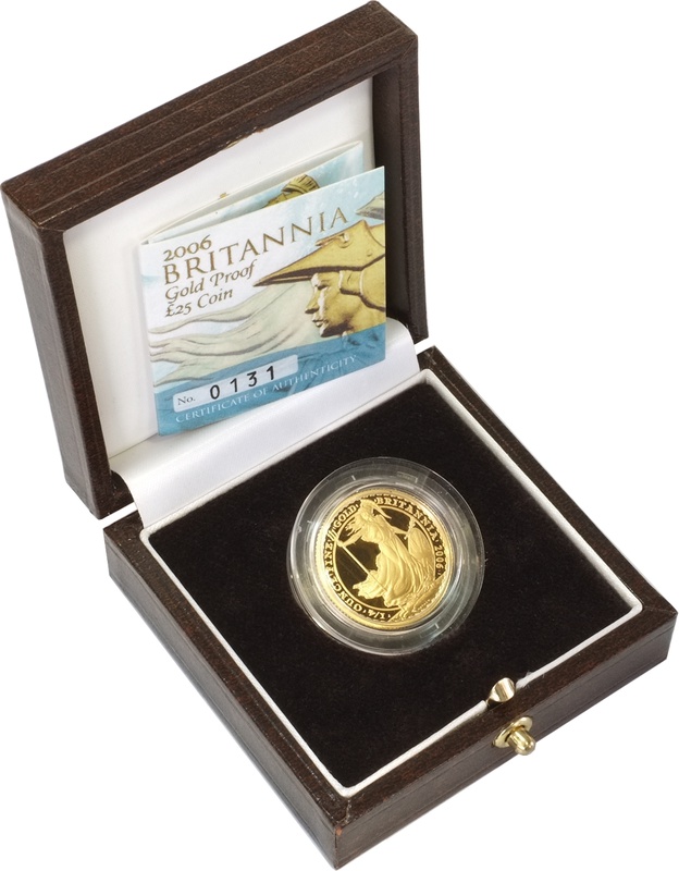 2006 Britannia Quarter Ounce Gold Proof Coin Boxed