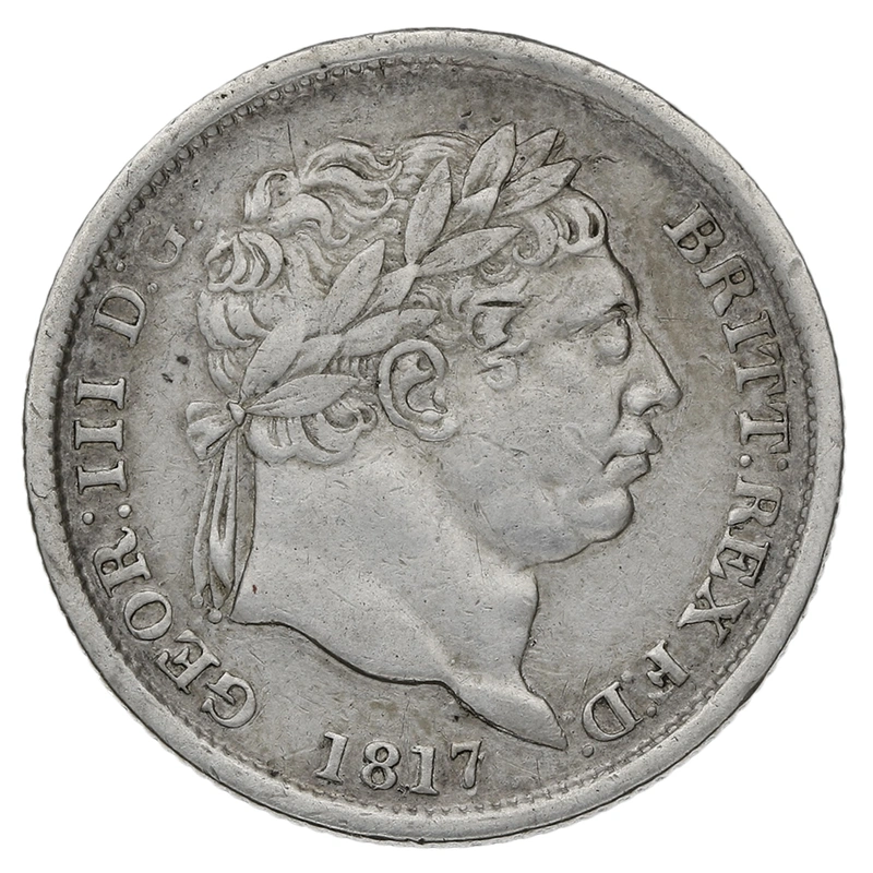 1817 Silver Shilling Coin George III