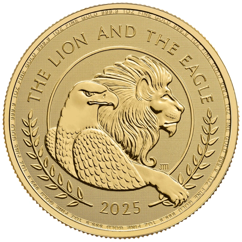 2025 The Lion and The Eagle 1oz Gold Coin