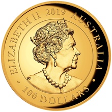 2019 Australian Swan 1oz Gold Proof High Relief Coin PCGS PR70