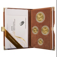 2016 Proof Gold Eagle 4 Coin Set Boxed