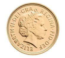 2012 Gold Half Sovereign Elizabeth II Fourth Head