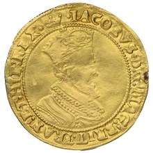 1607-1609 James I Hammered Gold Double Crown mm Coronet