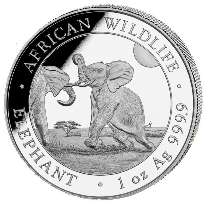 2024 1oz African Wildlife Elephant Silver Coin