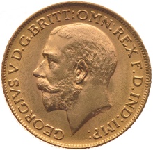 1916 Gold Sovereign Coin George V Perth