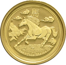 2014 Year of the Horse Gold Coin 1/4oz Perth Mint Australian Lunar Series