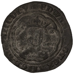 1369-1377 Silver Groat Fourpence Coin Edward III Post Treaty