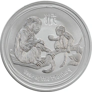 2016 Year of the Monkey Silver Coin 1oz Perth Mint Australian Lunar Series