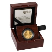 2017 1/4oz Proof Unicorn of Scotland Gold Coin Queen's Beasts Boxed