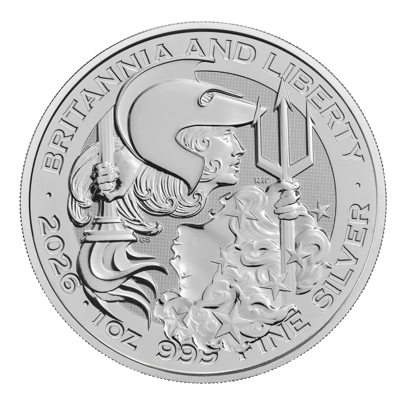 2026 Britannia & Liberty 1oz Silver Coin