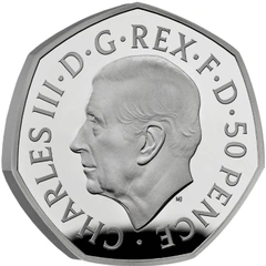 2022 Her Majesty Queen Elizabeth II Memorial Fifty Pence Proof Platinum Coin Boxed
