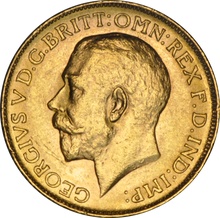 1918 Gold Sovereign - King George V - Canada NGC AU58