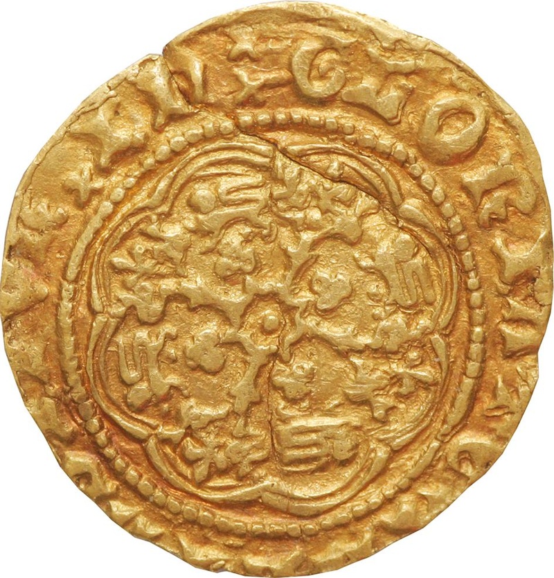 Quarter Noble Gold Coin Richard II Fine