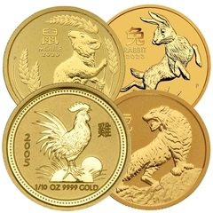 1/10oz Perth Mint Gold Lunar Coins