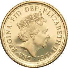 2016 Proof Gold Half Sovereign Elizabeth II Fifth Head