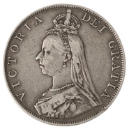 1887 Victoria Double Florin - Fine