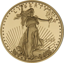 2020 Proof 1/4oz American Eagle Gold Coin Boxed
