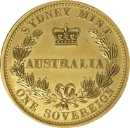 2005 Gold Sovereign Elizabeth II Old Head Sydney Mint
