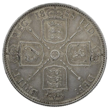 1888 Florin Silver Coin Queen Victoria Milled