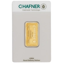 5g Gold Bar C. Hafner Minted