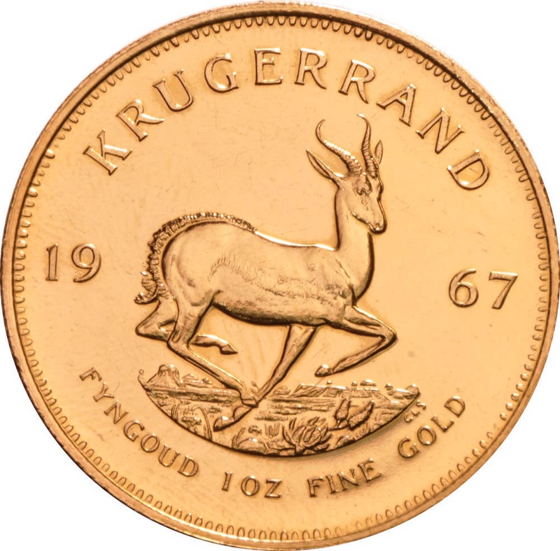 1967 Krugerrand Gold Coin 1oz