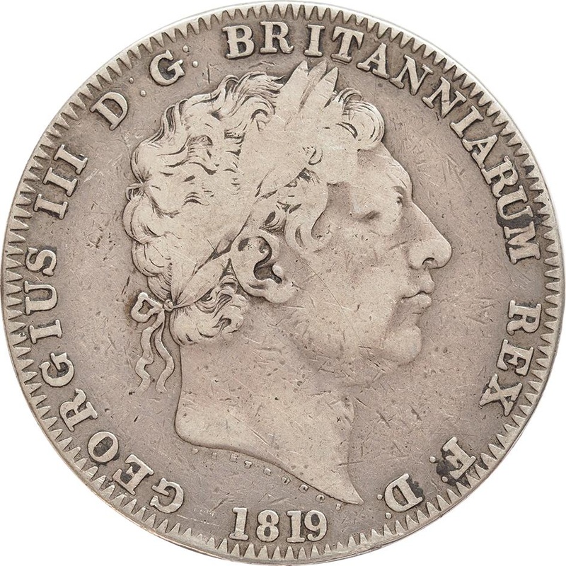 1819 George III Silver Crown