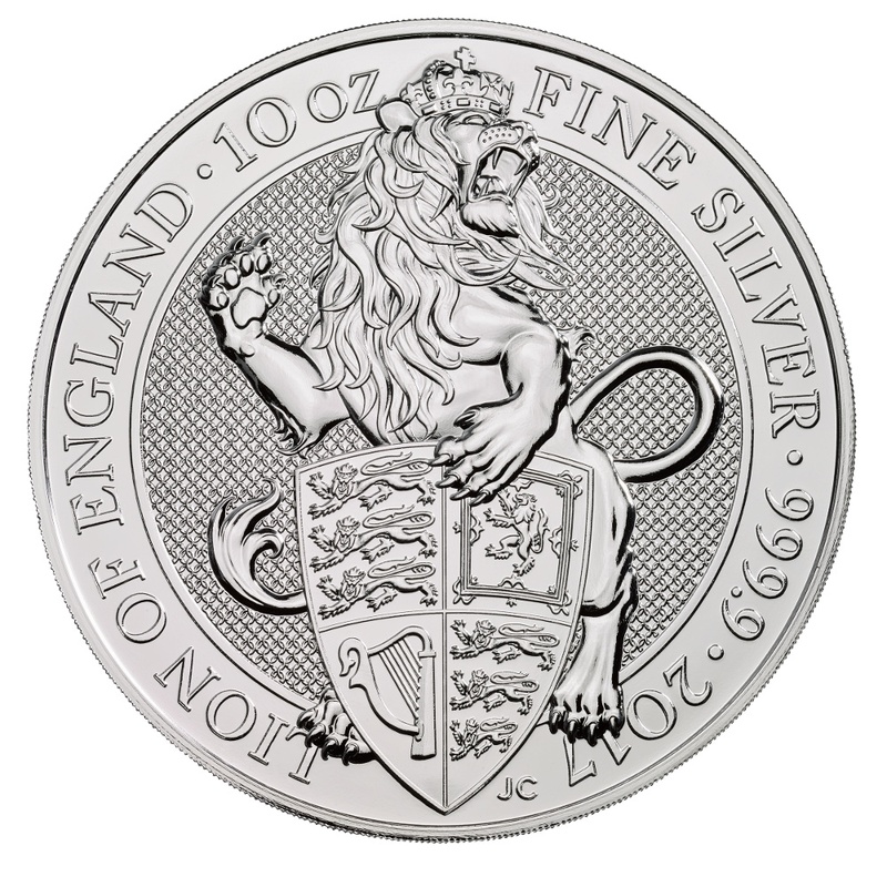 2017 10oz Lion of England Silver Coin Queen's Beasts
