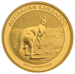 2013 Australian Kangaroo Gold Nugget Coin 1oz
