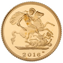 2016 Proof Gold Half Sovereign Boxed