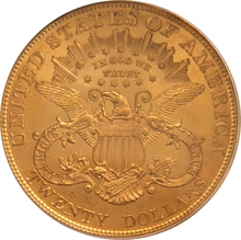 1904 $20 Gold Coin Double Eagle Liberty Head Philadelphia PCGS MS62