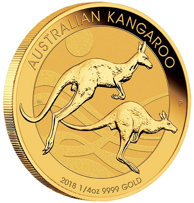 2018 1/4oz Australian Kangaroo Gold Nugget Coin