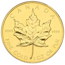 1989 Canadian Maple Leaf Gold Coin 1oz