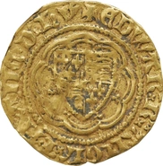 Quarter Noble Gold Coin Edward III Good Fine