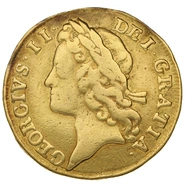 1733 Gold Guinea Coin George II