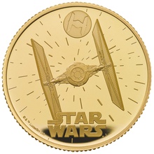 2024 1/4oz TIE Fighter Star Wars Proof Gold Coin Boxed