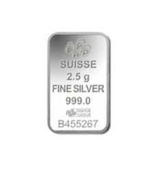 Second Hand 2.5g Silver Bar / Round