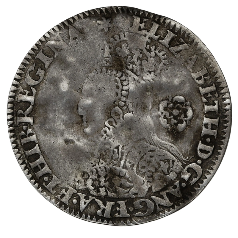 1562 Silver Threepence Elizabeth I mm Star