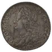 1746 Silver Sixpence Coin George II LIMA