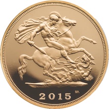 2015 Proof Gold Half Sovereign Boxed