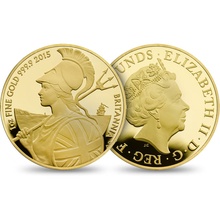 2015 Proof Britannia Gold 6-Coin Set Boxed