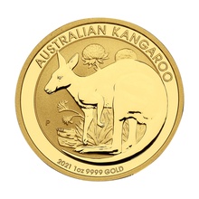 2021 1oz Australian Kangaroo Gold Nugget Coin
