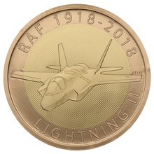 2018 Proof £2 Gold Coin RAF Centenary F-35 Lightning II Boxed