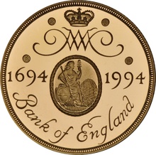 1994 Proof £2 Gold Coin Bank of England Boxed
