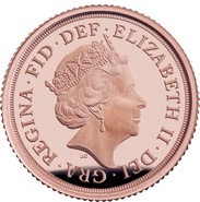 2020 Proof Gold Half Sovereign Elizabeth II Fifth Head