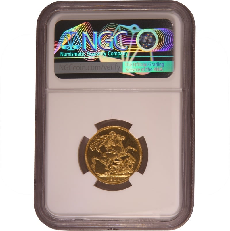 1911 Proof Gold Sovereign Coin NGC Proof Details