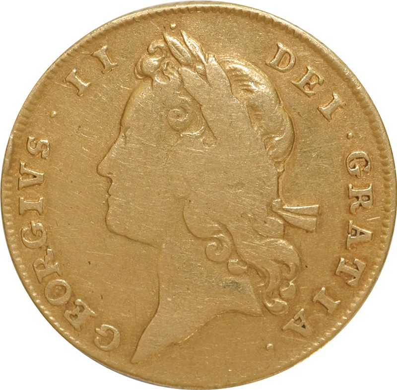 1731 Gold Guinea Coin George II