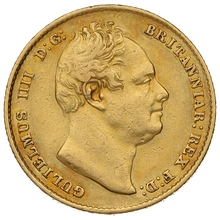 1832 Gold Sovereign Coin William IV