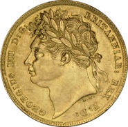 George IV Laureate Head 1821-1825