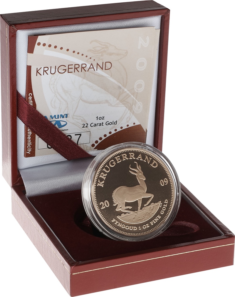 2009 Proof Krugerrand Gold Coin 1oz Boxed