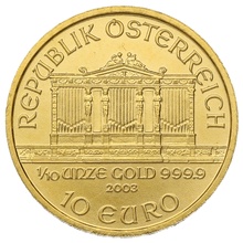 2003 1/10oz Austrian Gold Philharmonic Coin